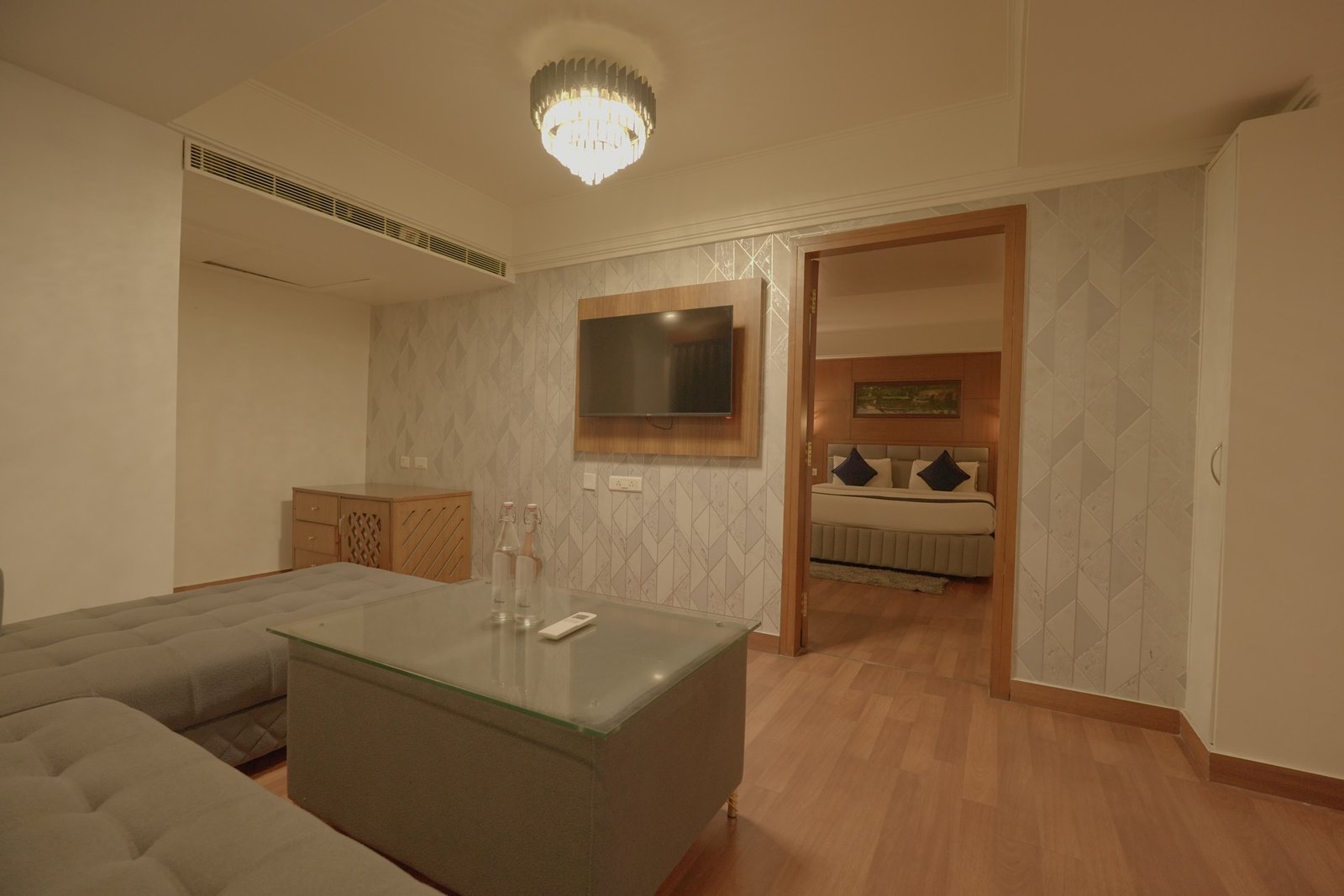 Suite lounge and bedroom