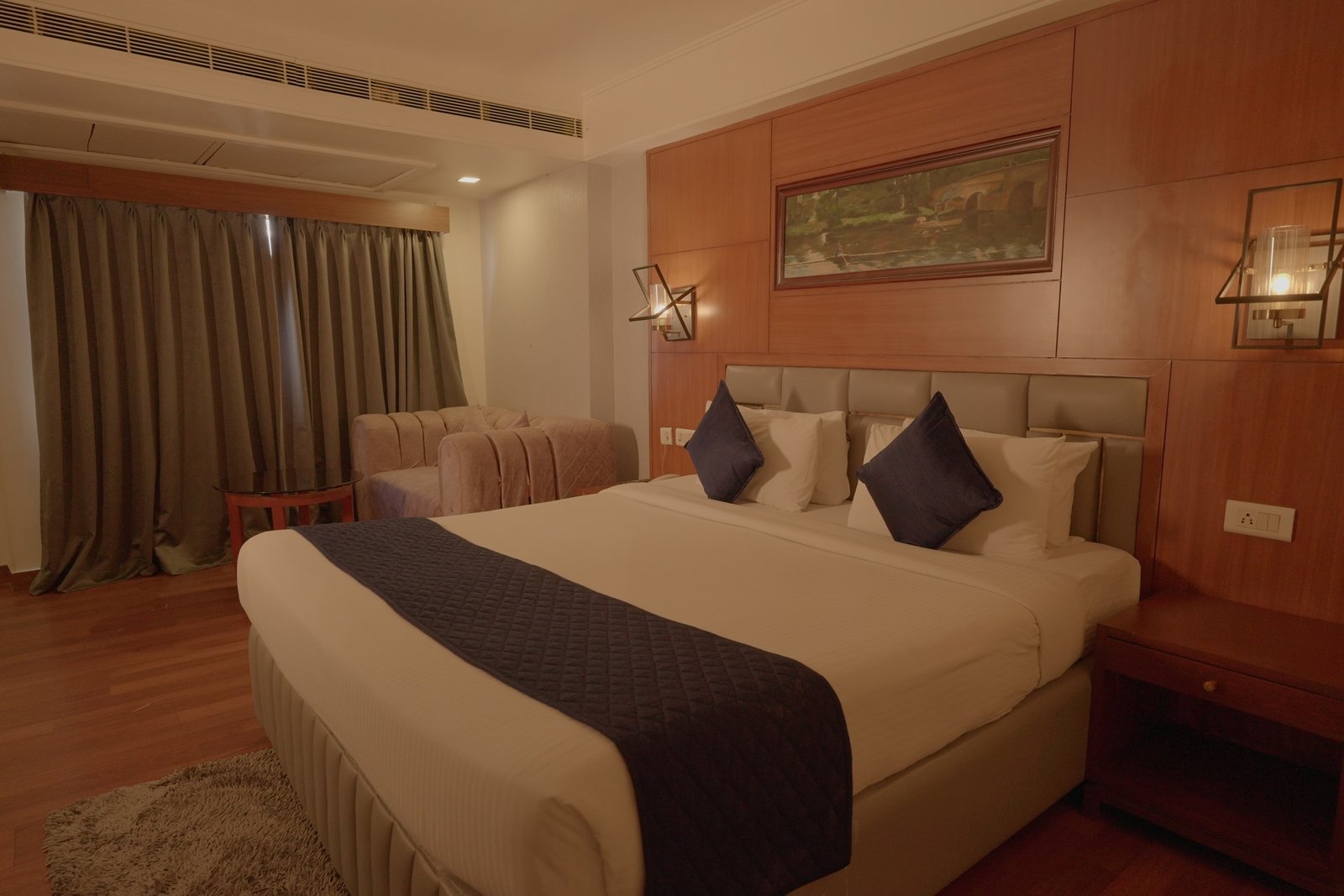 Spacious premium hotel room